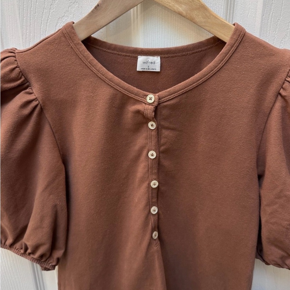 Aritzia Wilfred cotton blouse - Picture 4 of 10